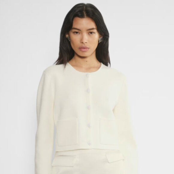 Aritizia Babaton Notable Cardigan in Light Birch Size Extra Small XS - Picture 5 of 11